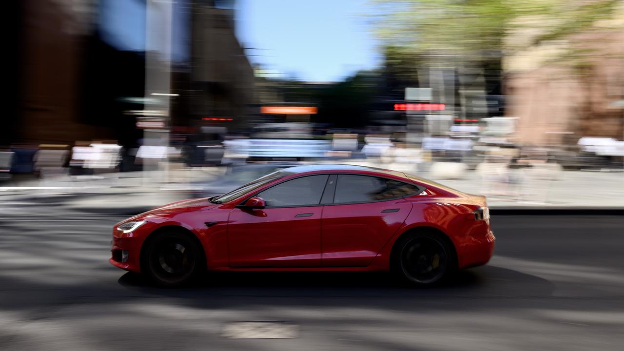 A Tesla electric vehicle (file image)
