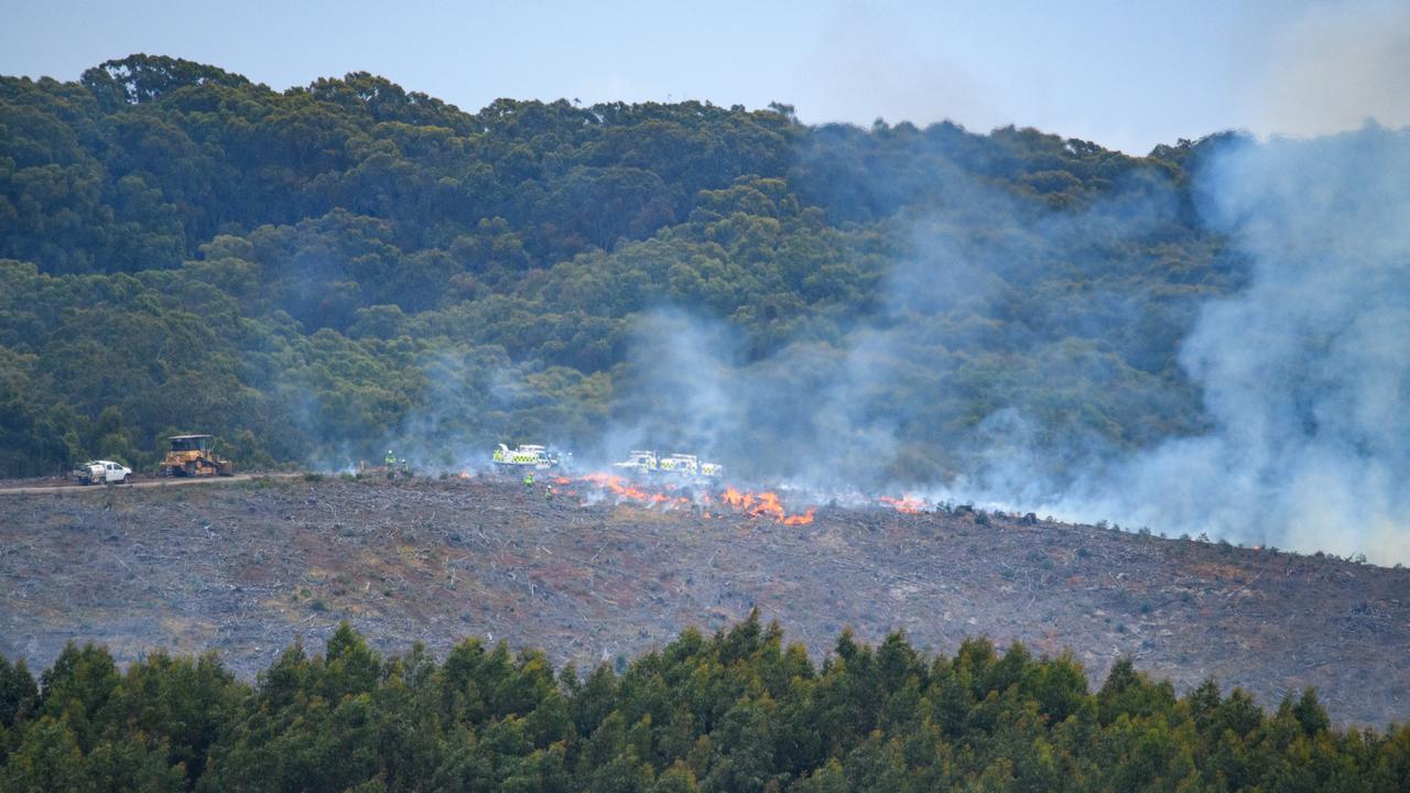 Crews battle a fire (file image)