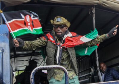 Kenya police arrest ex-chief justice at park protest