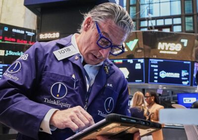 Wall Street ends sharply lower as chips stocks slide