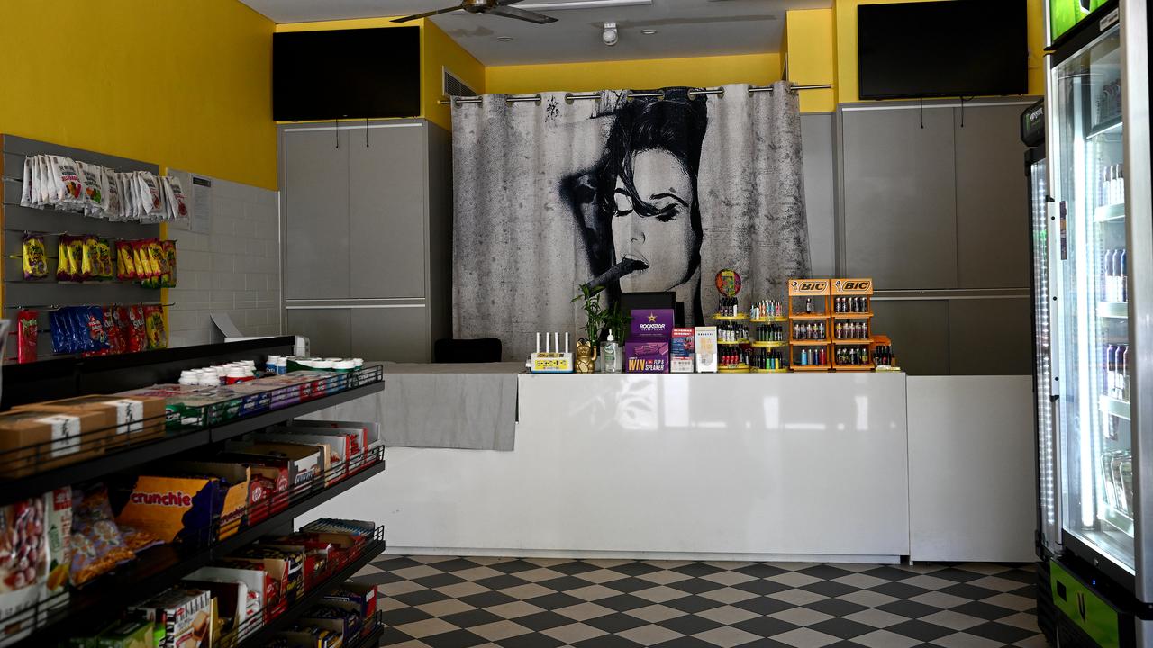 An illegal tobacco store that has been closed