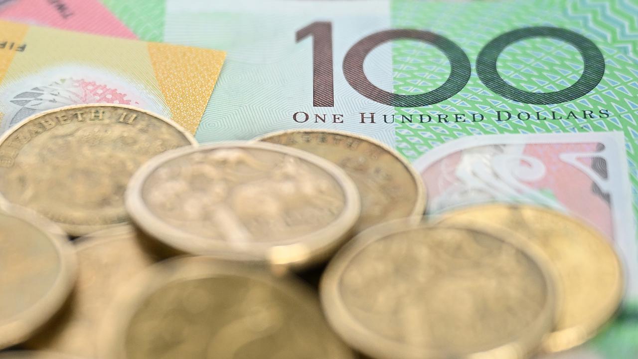Australian dollar coins and banknotes (file image)
