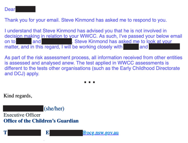 Steve Kinmond's email