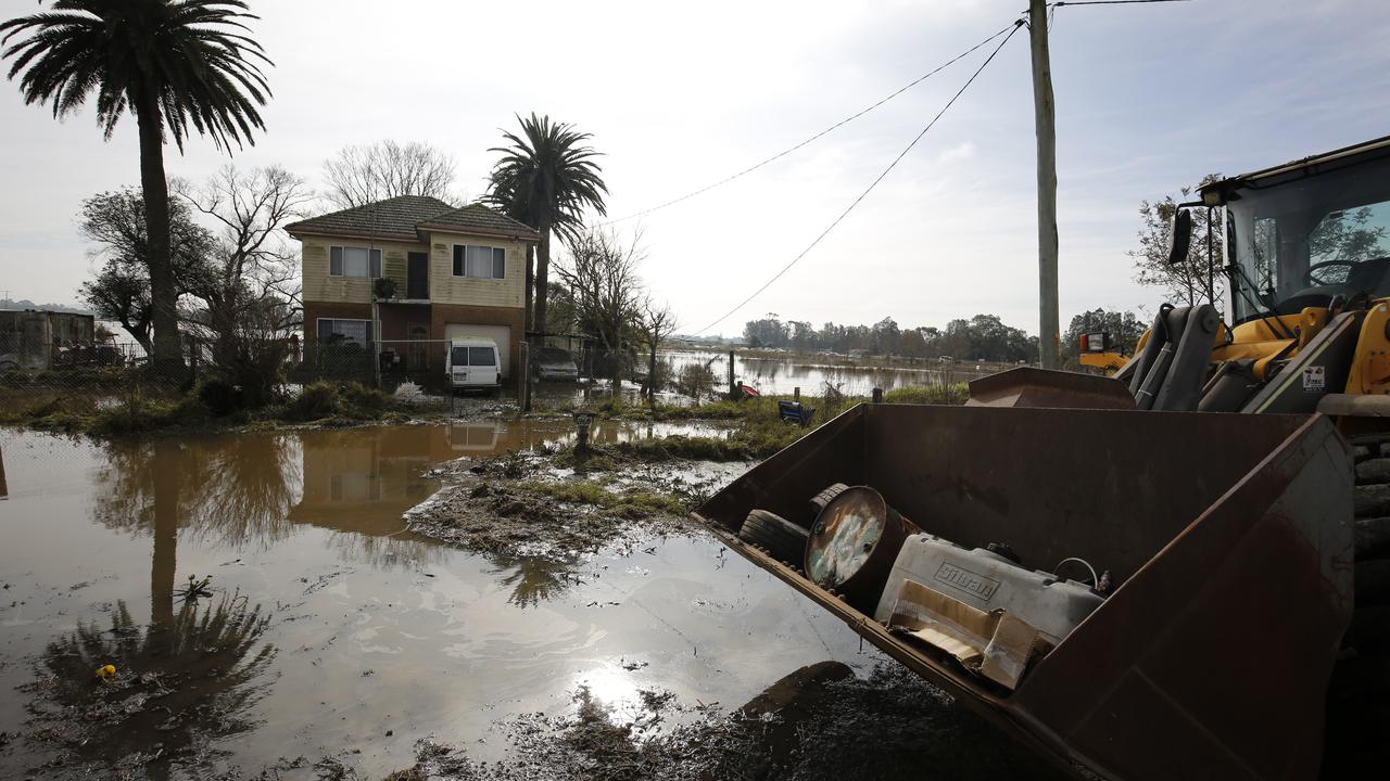 Clean-up in Millers Forest , NSW, after flooding in 2022