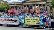 Nurses and midwives protest in Melbourne
