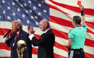 Red card. A birthday message from Australia to America