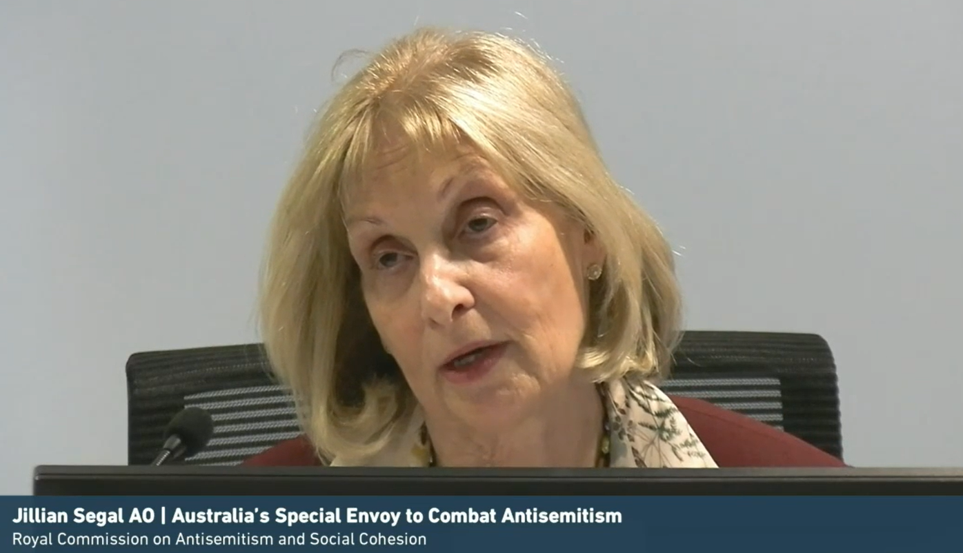 Jillian Segal testifying at the Royal Commission on Antisemitism and Social Cohesion