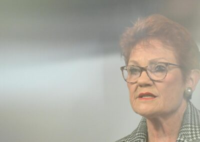 ‘Don’t apologise for being white’: Hanson caps UK visit