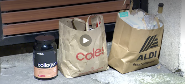 The alleged Coles bag bomb. Image: onscenebondi.com.au