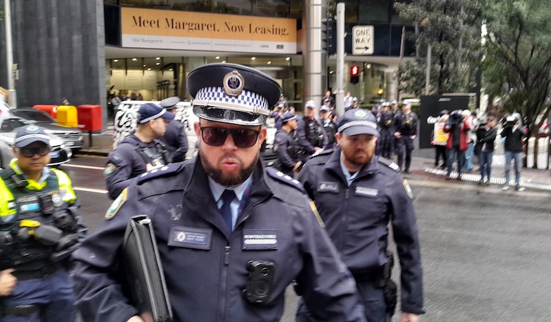Police presence at Jillian Segal Royal Commission into Antisemitism hearing.