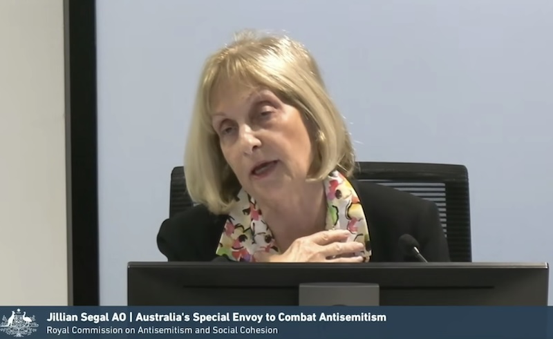 Jillian Segal at Royal Commission into Antisemitism. Image: Royal Commission