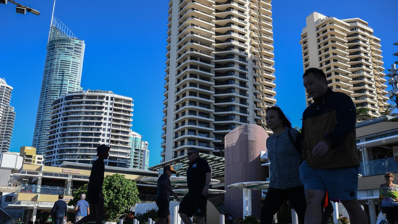 Tourists are seen at Surfers Paradise (file image)