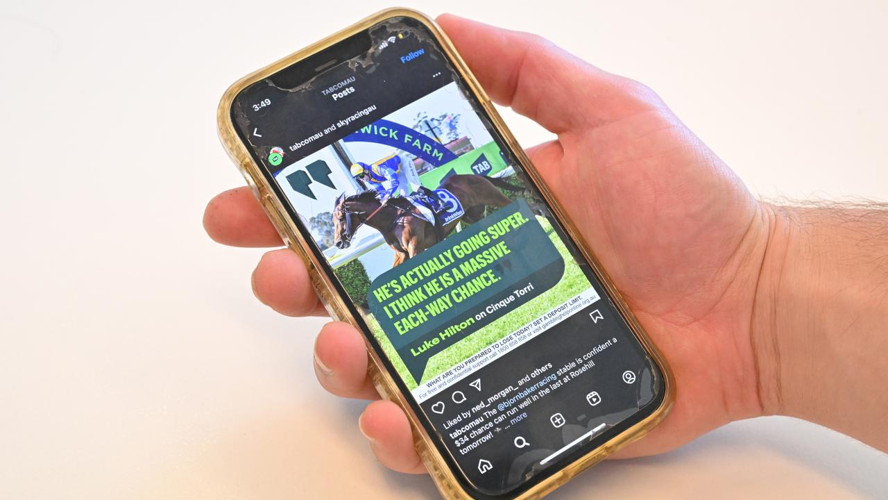 A digital gambling advertisement