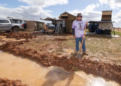 Happy campers hit the road after muddy muddy festival