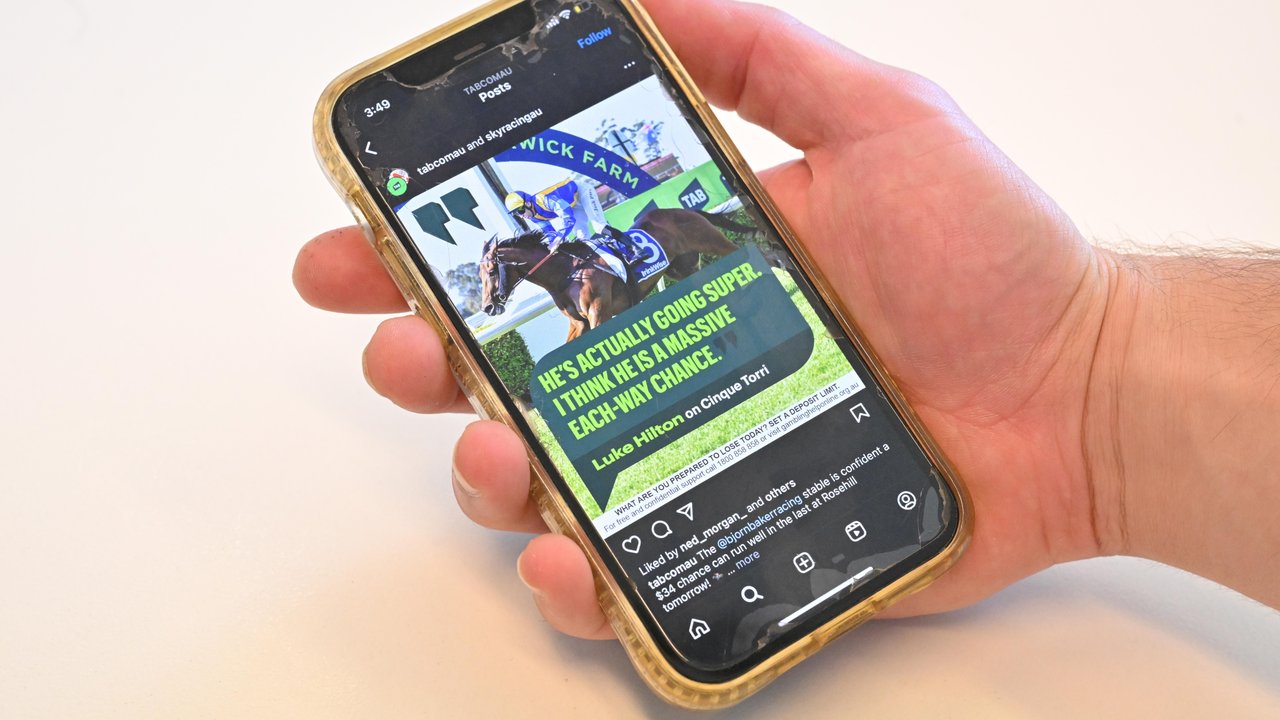 A digital gambling advertisement