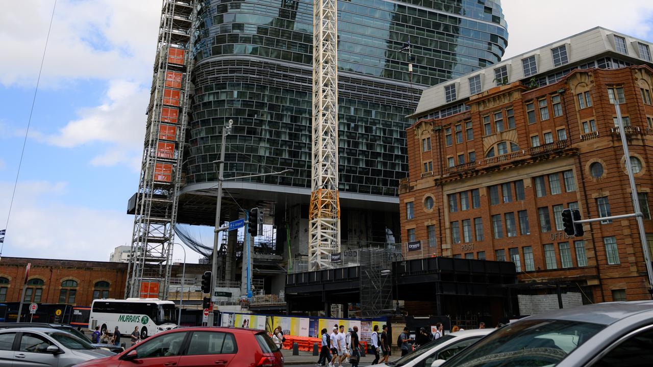 A general view of the Atlassian Central under construction