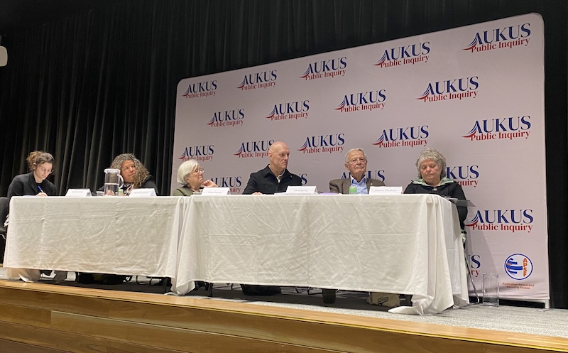 AUKUS Public Inquiry. Image: Doug Cameron, X