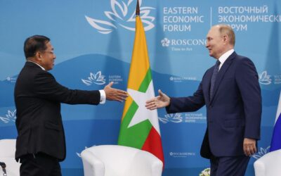 Myanmar’s leader heads to Russia for talks with Putin