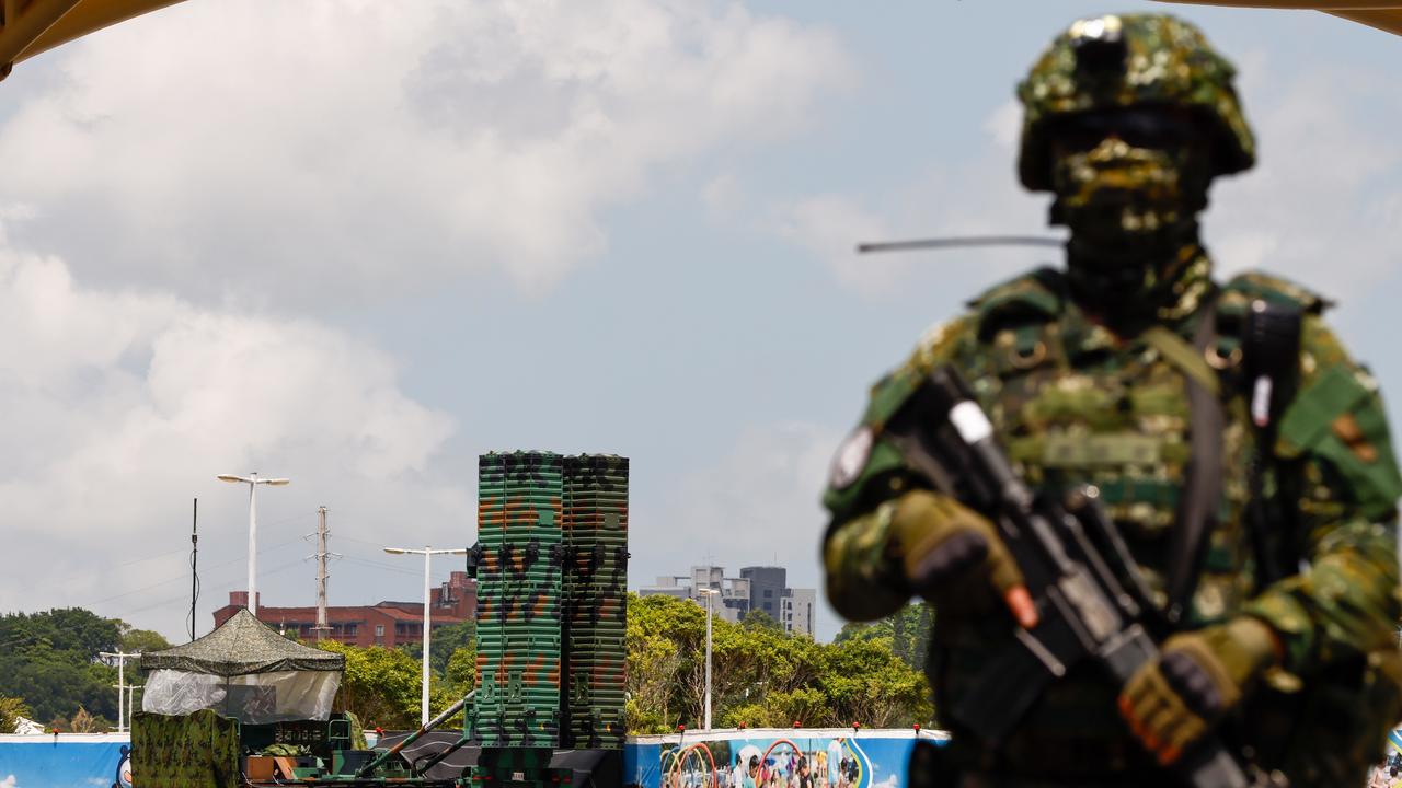 A Taiwanese soldier