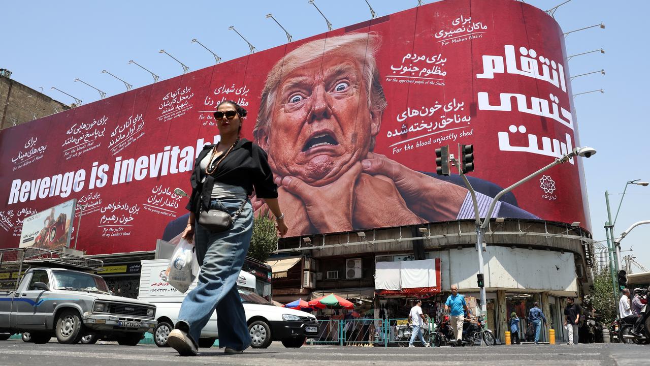 DOnald Trump poster in Iran