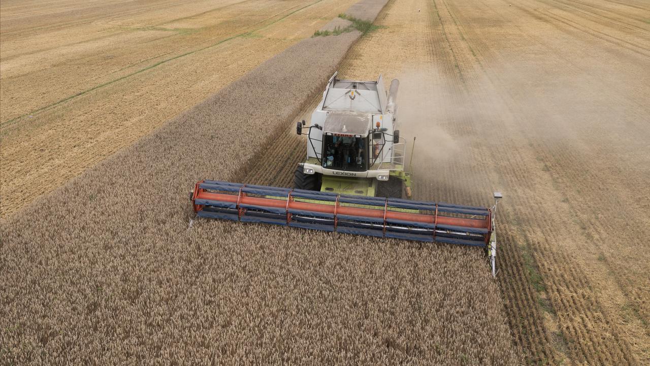 A harvester in Ukraine