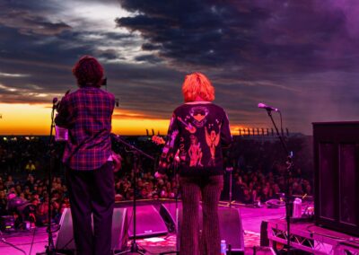 Sun steals show as gates reopen at rain-soaked festival