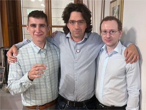The master race. Richard Hanania, Curtis Yarvin and Nathan Cofnas. Image: X
