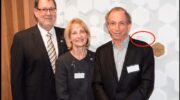 Jillian Segal (centre) with husband John Roth (right)