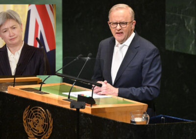 Palestine. One year on from recognition, what have Albo and Penny done?