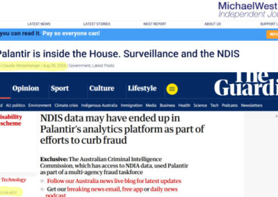 Ethical fail. The Guardian claims exclusivity on Palantir reveal