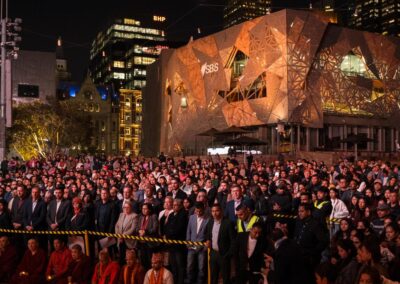 ‘Every candle lit for you’: hundreds attend Nepal vigil