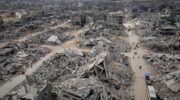 Gaza. Not yet completely flattened. Image: X