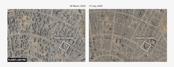 Gaza. BBC satellite investigation