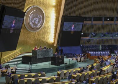China pushes back against US on Iran, Cuba in UN speech