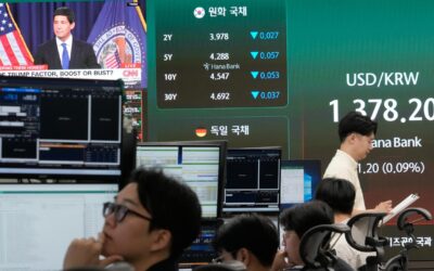 Shares and short-term yields edge up after Fed hike