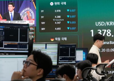 Shares and short-term yields edge up after Fed hike