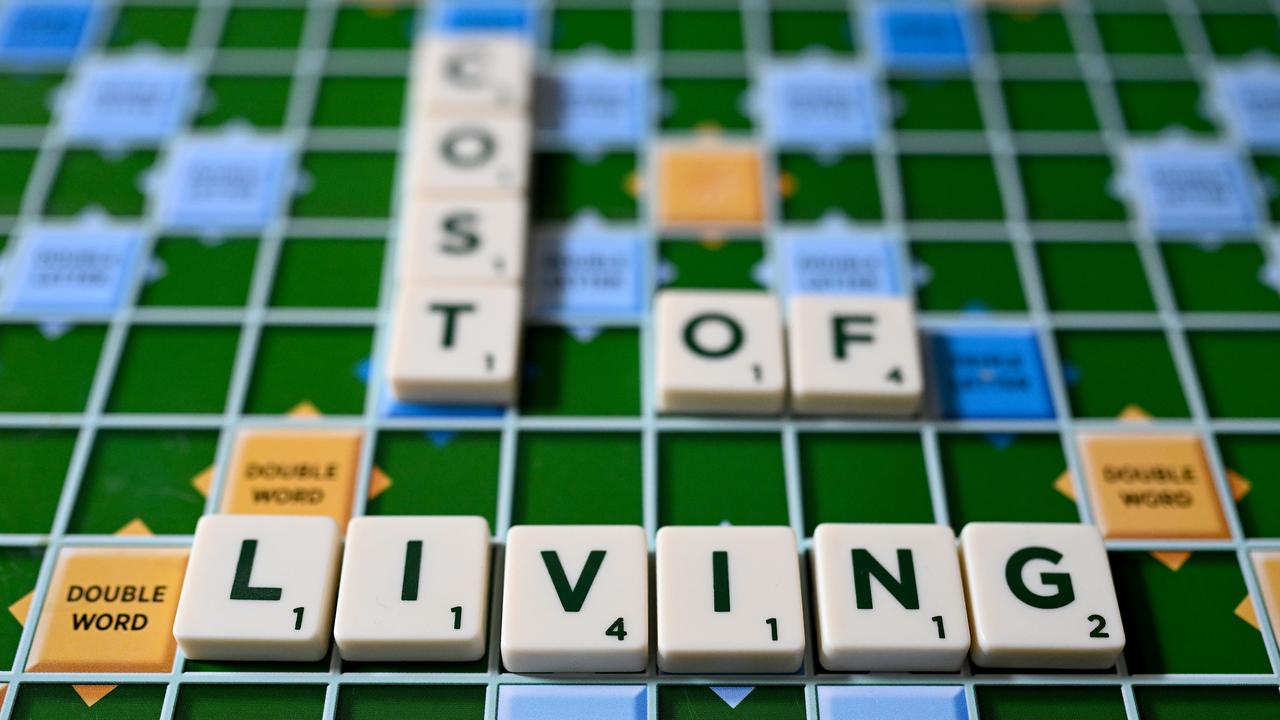 The words 'Cost of Living' on a Scrabble board (file image)