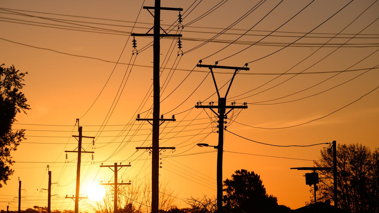 Power poles and wires