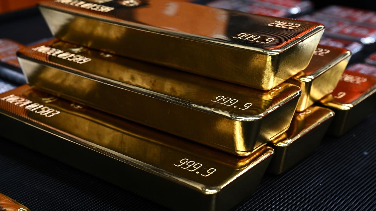 Gold and silver bullion are seen at Pallion in Marrickville