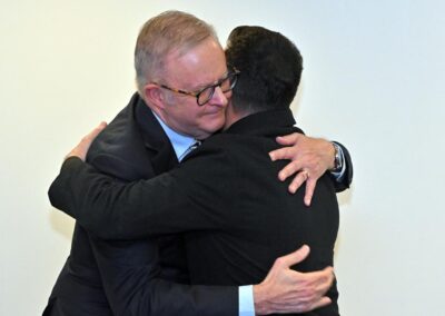‘My friend’: Albanese emotional as he praises Zelenskiy