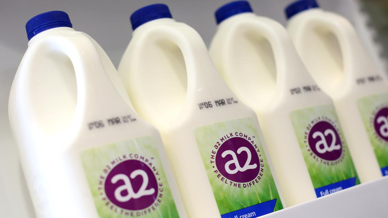 A2 milk bottles (file image)