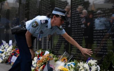 ‘Part of the blue family’: leaders hail fallen officers