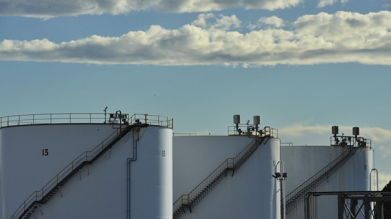 Oil storage tanks in Sydney