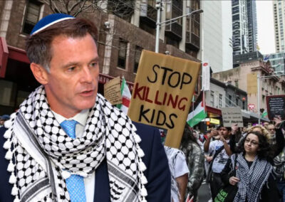 Chris Minns’ fashion police. Being Palestinian is now a public order offence
