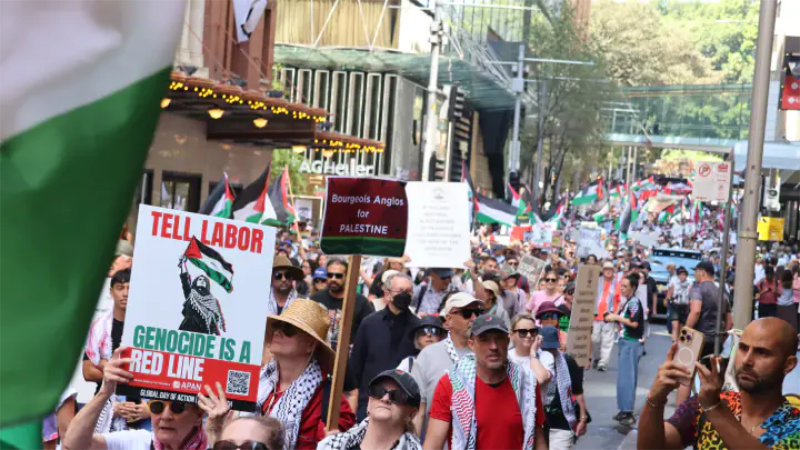 Pro-palestine rally Sydney October 2026.