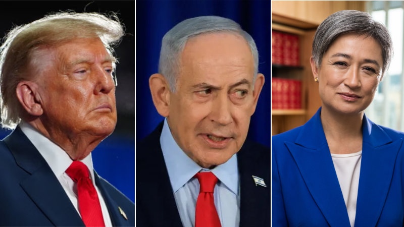 Trump, Netanyauh, Wong