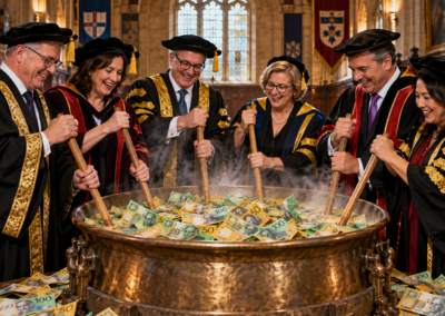Cooking the books. Why are universities crying poor despite massive cashflows?
