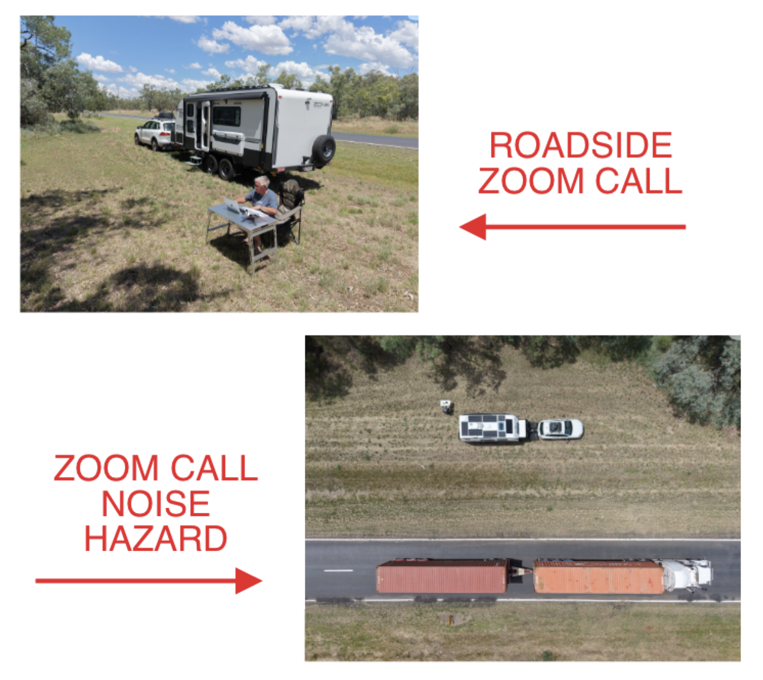 Roadside Zoom Call Hazards