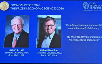 Americans Hall and Woodford win Nobel economics prize