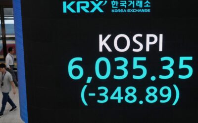 World stocks dip, bonds rise as AI worries hit chips